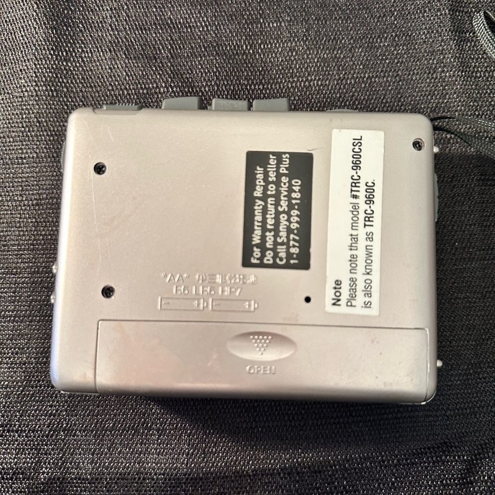 Sanyo TRC-960C Talk-Book Compact Cassette Recorder Fully Tested And Working - Picture 3 of 4